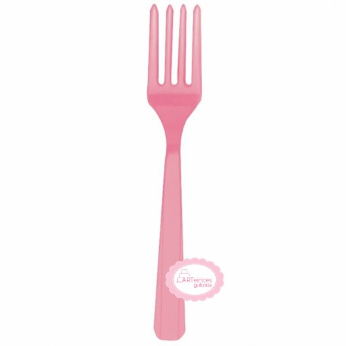 Garfos Reutilizáveis Rosa Claro